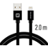 Swissten USB / Lightning 2,0 m černý