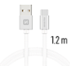 Swissten Textile USB / USB-C 1,2 m stříbrný