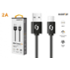 Aligator datový kabel 2A USB-C 1m, černý
