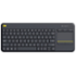 Logitech K400 plus/Bezdrátová USB/US layout/Černá
