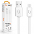 Aligator datový kabel 2A micro USB 2m, bílý