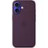 iPhone 16 Silicone Case with MS - Plum / SK