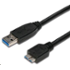 PremiumCord Kabel USB 3.0 A - Micro B 1m, propojovací (M/M)