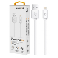 Aligator datový kabel 2A iPhone lightning 1m, bílý 