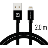 Swissten USB / Lightning 2,0 m černý