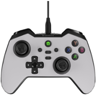 Drátový gamepad Genesis MANGAN 300, pro PC/Switch/Mobil, bílý