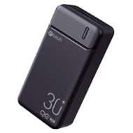 Powerbanka C-tech 30000mAh, Li-Pol, 20W, USB-C/USB-A/micro USB