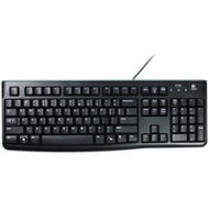 Logitech K120/Drátová USB/US layout/Černá