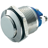 Tlačítko 19 mm stříbrné