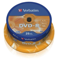 Verbatim DVD-R 4.7GB 16x spindl 25ks