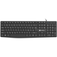 Natec klávesnice Nautilus 2/Drátová USB/CZ-SK layout/Černá