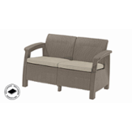 Keter Corfu love seat cappucccino