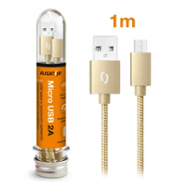 Aligator TUBA 2A, Micro USB zlatý DAKT009