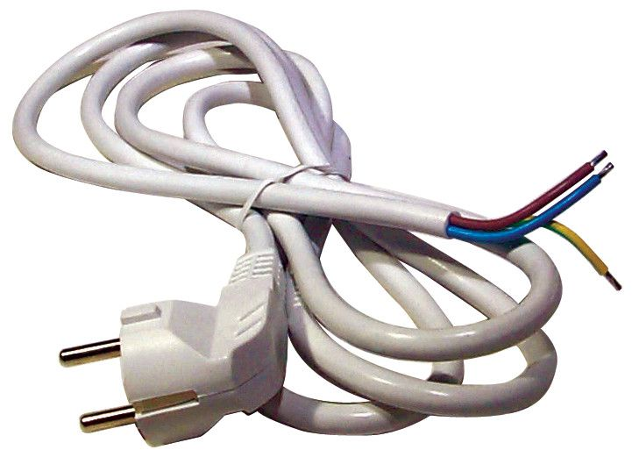 Flexošňůra PVC 3x1 2m bez vypínače bílá S14312