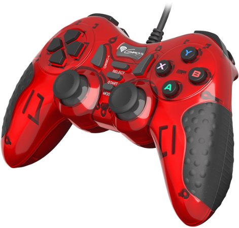 Drátový gamepad Genesis Mangan 200, pro PC, vibrace