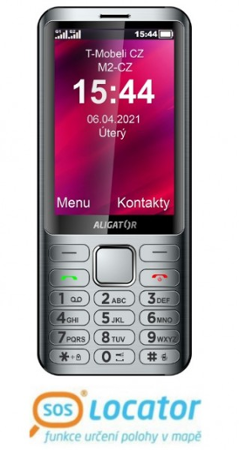 Aligator D950 Dual sim Stříbrný