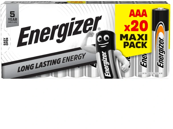 Energizer Baterie Alkaline AAA 20ks EE010