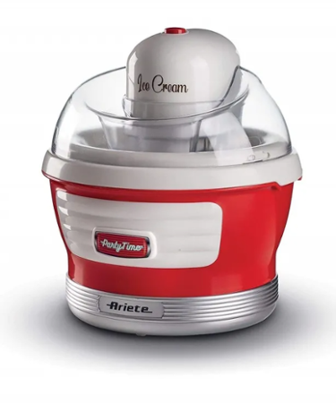 Ariete Party Time Ice Cream Maker 643, červený