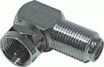 OEM spojka úhlová F-konektor / F-zásuvka