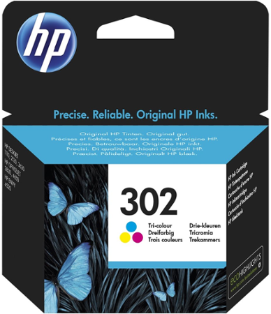 HP 302 tříbarevná F6U65A - originální