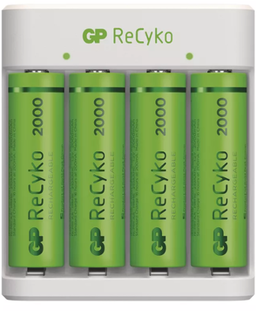 GP Eco E411 + 4× AA ReCyko 2000