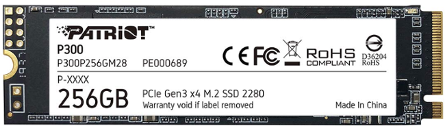 PATRIOT P300/256GB/SSD/M.2 NVMe/5R