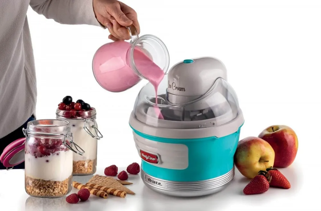 Ariete Party Time Ice Cream Maker 643/01, modrý