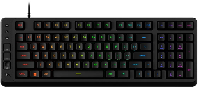 HP HyperX Eve 1800/Drátové USB-A/US/Černá