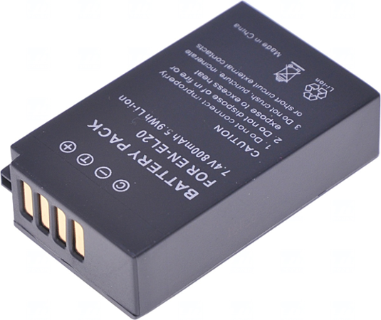 T6 power Nikon EN-EL20, EN-EL20a, 800mAh, 5,9Wh