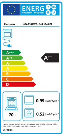 Electrolux KOAAS31WT