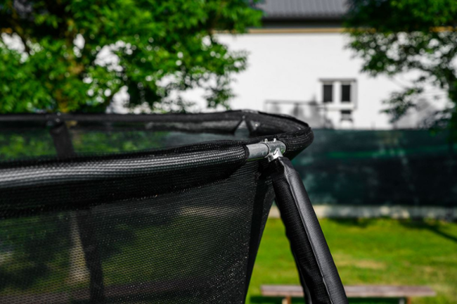 G21 SpaceJump 305 cm + ochranná síť + žebřík, červená