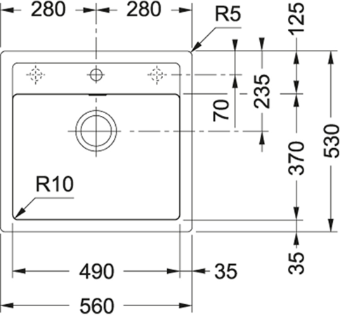 Franke SID 610 bílá