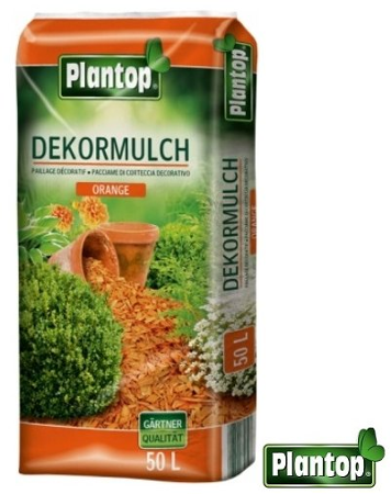 Plantop mulčovací kůra oranžová 50l