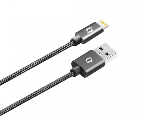 Aligator datový kabel PREMIUM 2A, Lightning černý