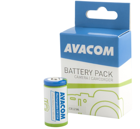 Nabíjecí fotobaterie Avacom CR123A 3V 450mAh 1.4Wh