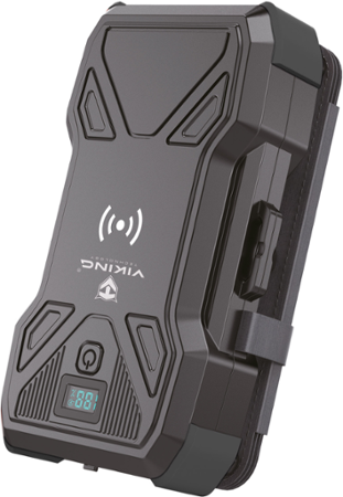 Solární powerbanka VIKING TYR III/Output:1xUSB-C,2xUSB-A/Wireless charge 15W max/30000mAh/LED světlo