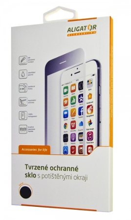 Aligator Print tvrzené sklo Xiaomi Redmi Note 8A, černá