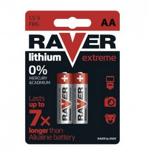 Baterie Raver Lithium AA 2ks