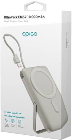 UltraPack Mag+ PB 10000mAh - šedá EPICO