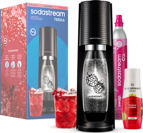 Sodastream TERRA Black Malina Zero Mpack