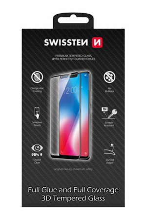 Sklo Swissten Ultra Durable 3D Full Glue Apple Iphone X/XS černé