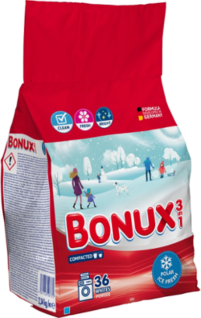 Bonux prací prášek White Polar Ice Fresh, 2,34 kg
