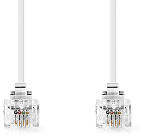 Nedis TCGL90200WT50 RJ11 5m white