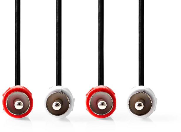 Nedis CAGL24200BK10 Stereo 2X RCA - 2X RCA 1 m