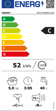 Indesit BTW S50400 EU/N