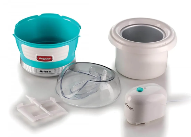 Ariete Party Time Ice Cream Maker 643/01, modrý