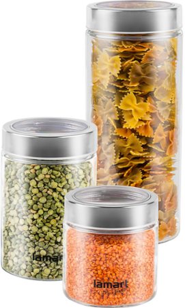 Lamart LT6010 sada 3 dóz kulatých can