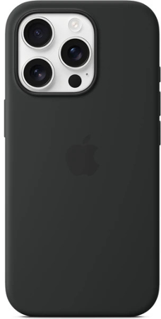 iPhone 16 Pro Max Silicone Case w MS - Black /SK