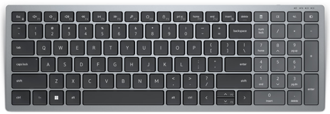 Dell KB740/Bezdrátová Bluetooth/CZ layout/Šedá