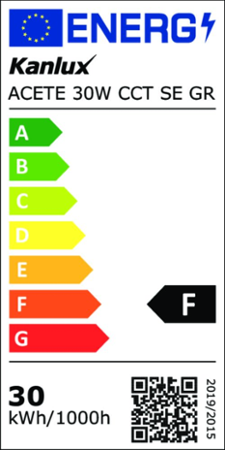 Kanlux ACETE 30W CCT SE GR 38497